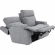 Ashbee Zero Gravity Loveseat with Power Recline, Head Rests & Footrest Ext in Dolphin Grey Fabric